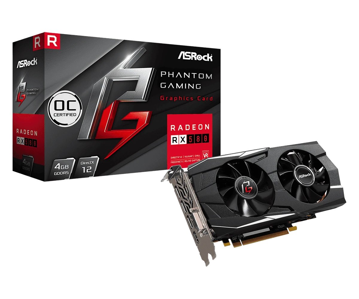ASRock Phantom Gaming D Radeon RX580 4G OC